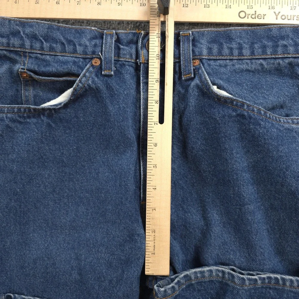 Vintage Levis Jeans Mens 32x32 Blue Denim 517 Boot Cut Orange Tab USA Cowboy 80s